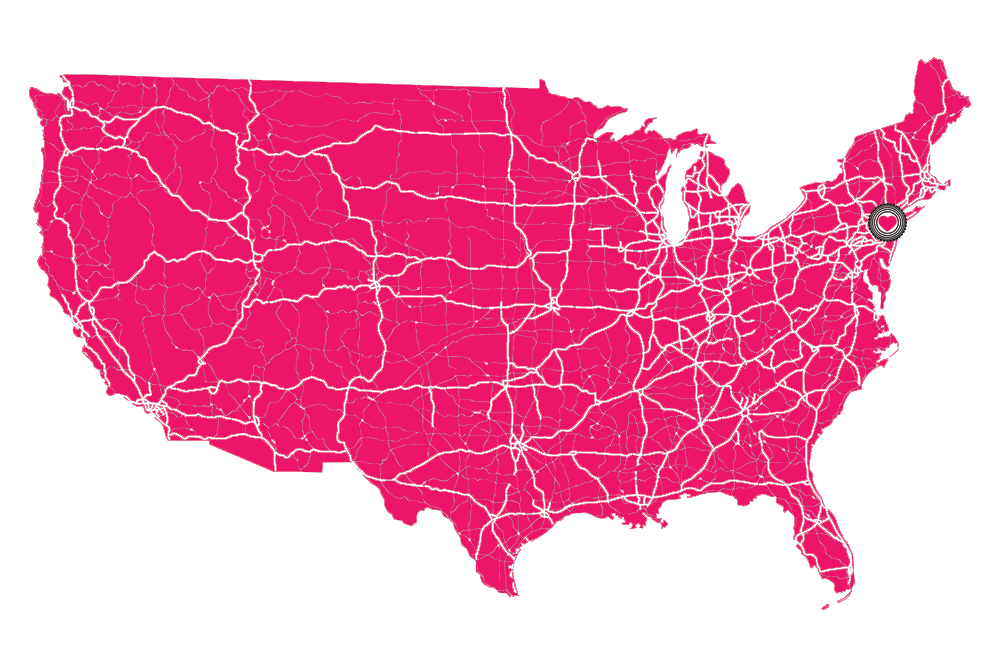 map of interstate roads across the united states