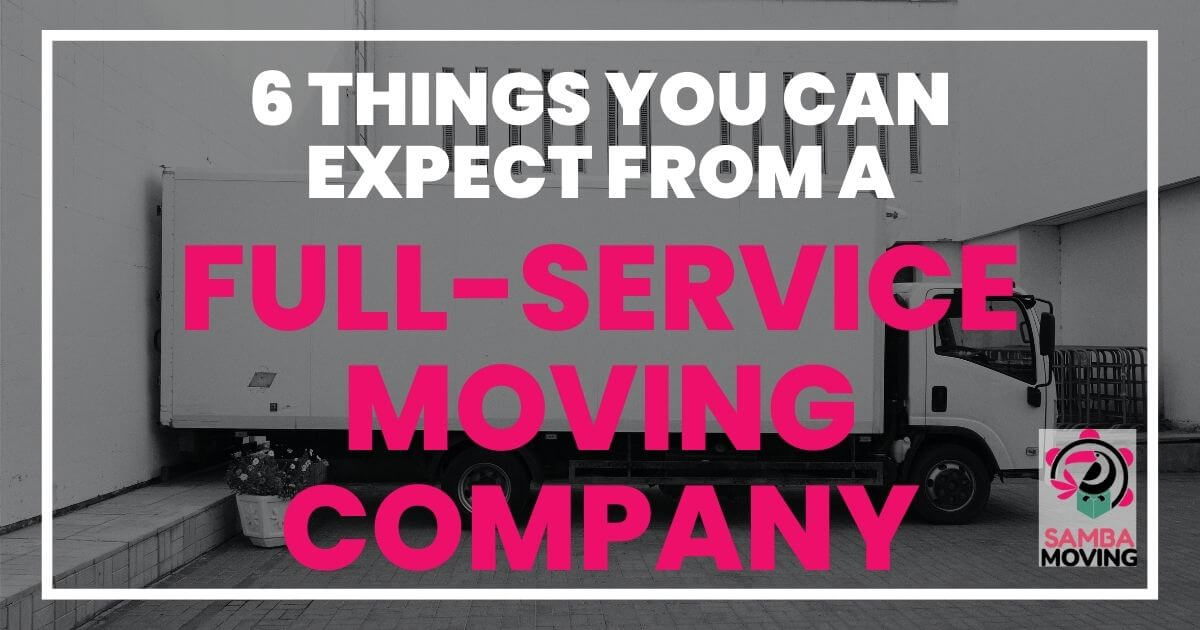 6 things you can expect from a full-service moving company